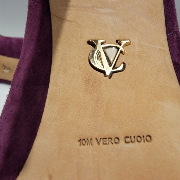 Vince Camuto Gold-Toe Pointed Berry Heels Size 10 - Picture 8 of 10